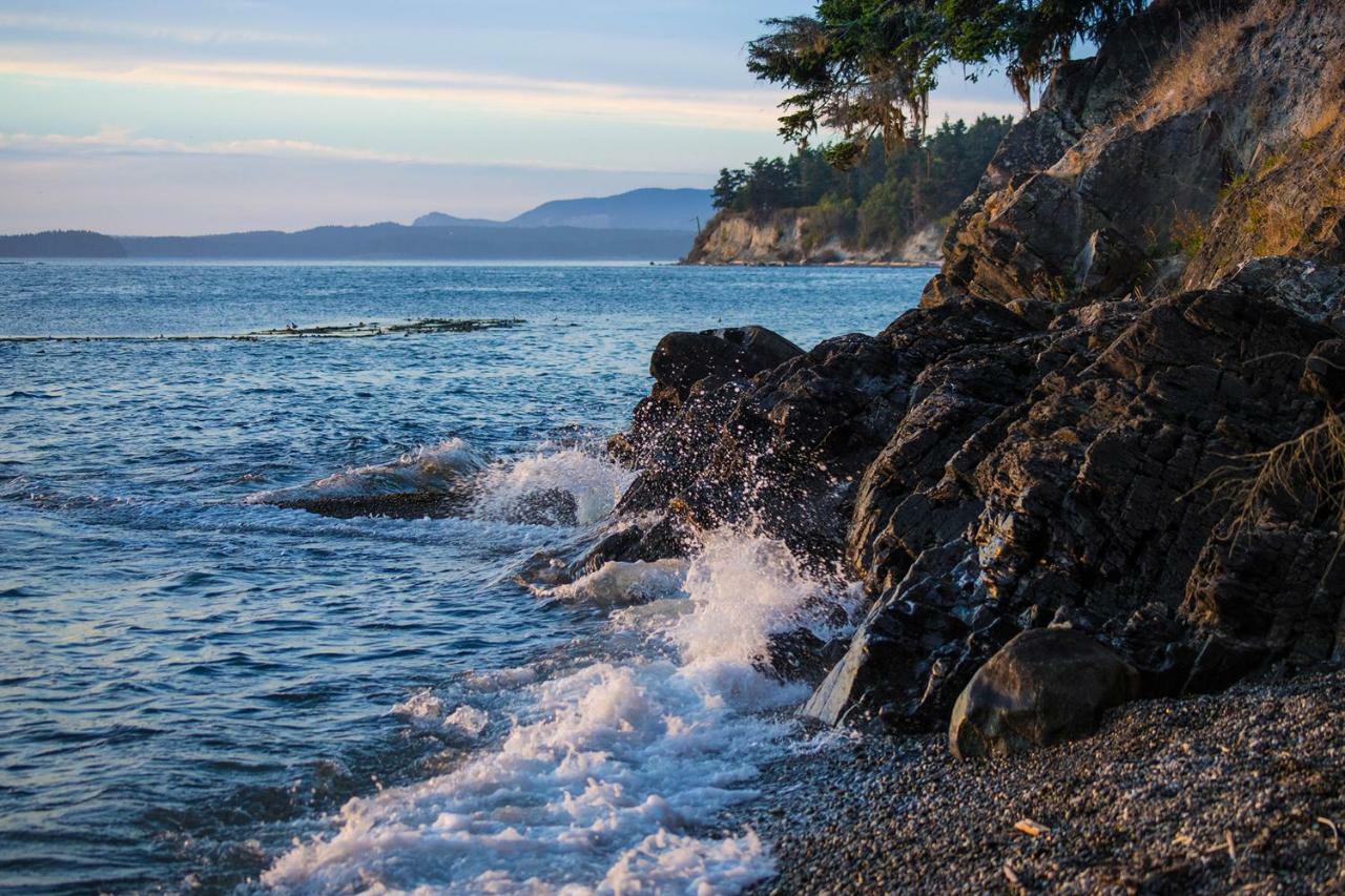Log Home On Lopez-Spencer Spit Port Stanley エクステリア 写真