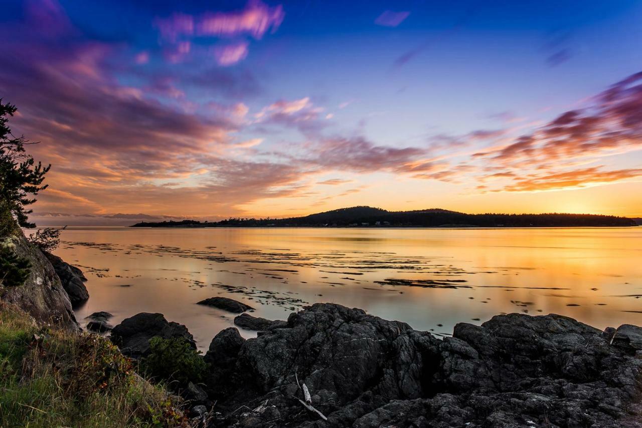 Log Home On Lopez-Spencer Spit Port Stanley エクステリア 写真